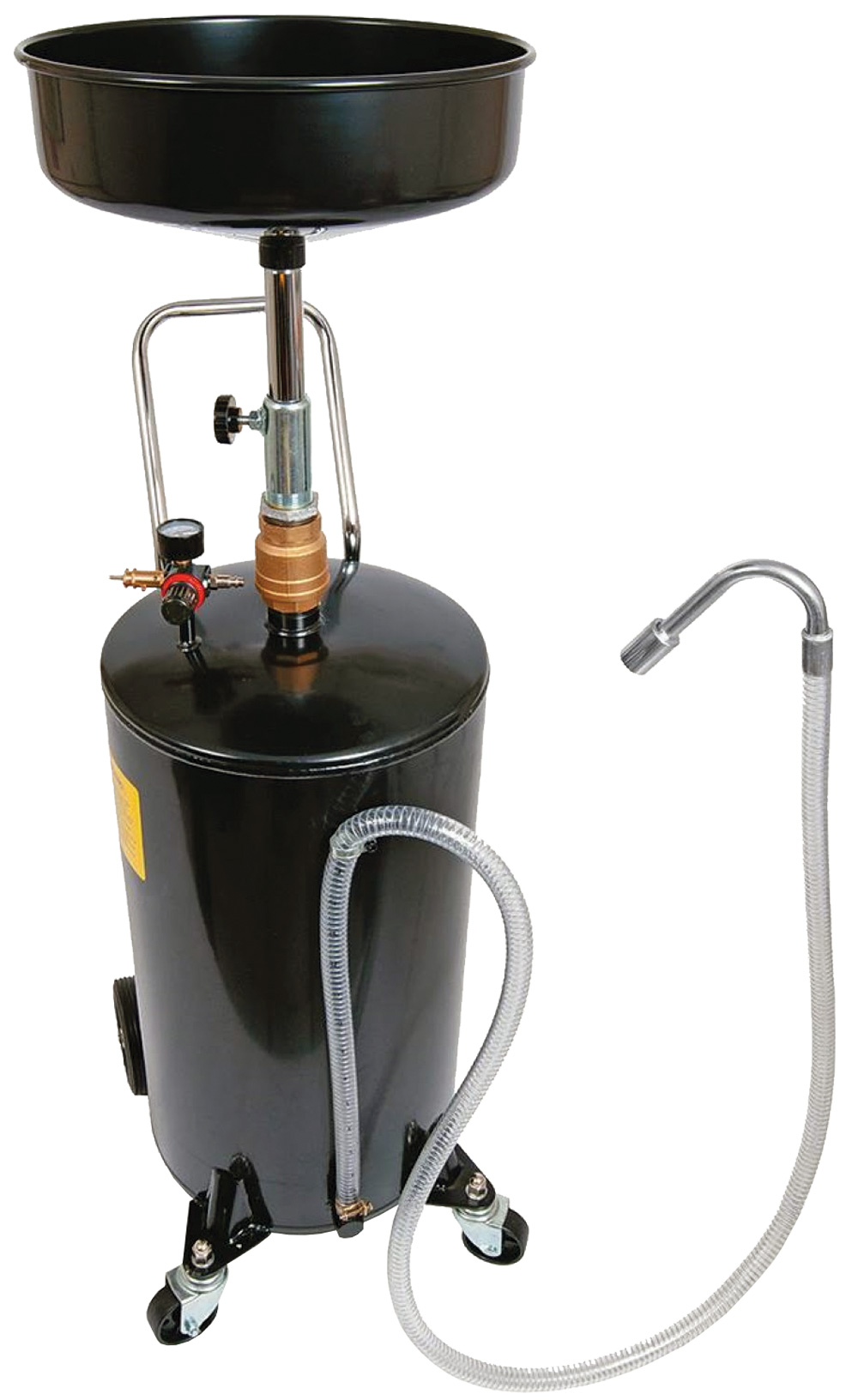 Full view of Summit Racing's 18 gallon oil drain