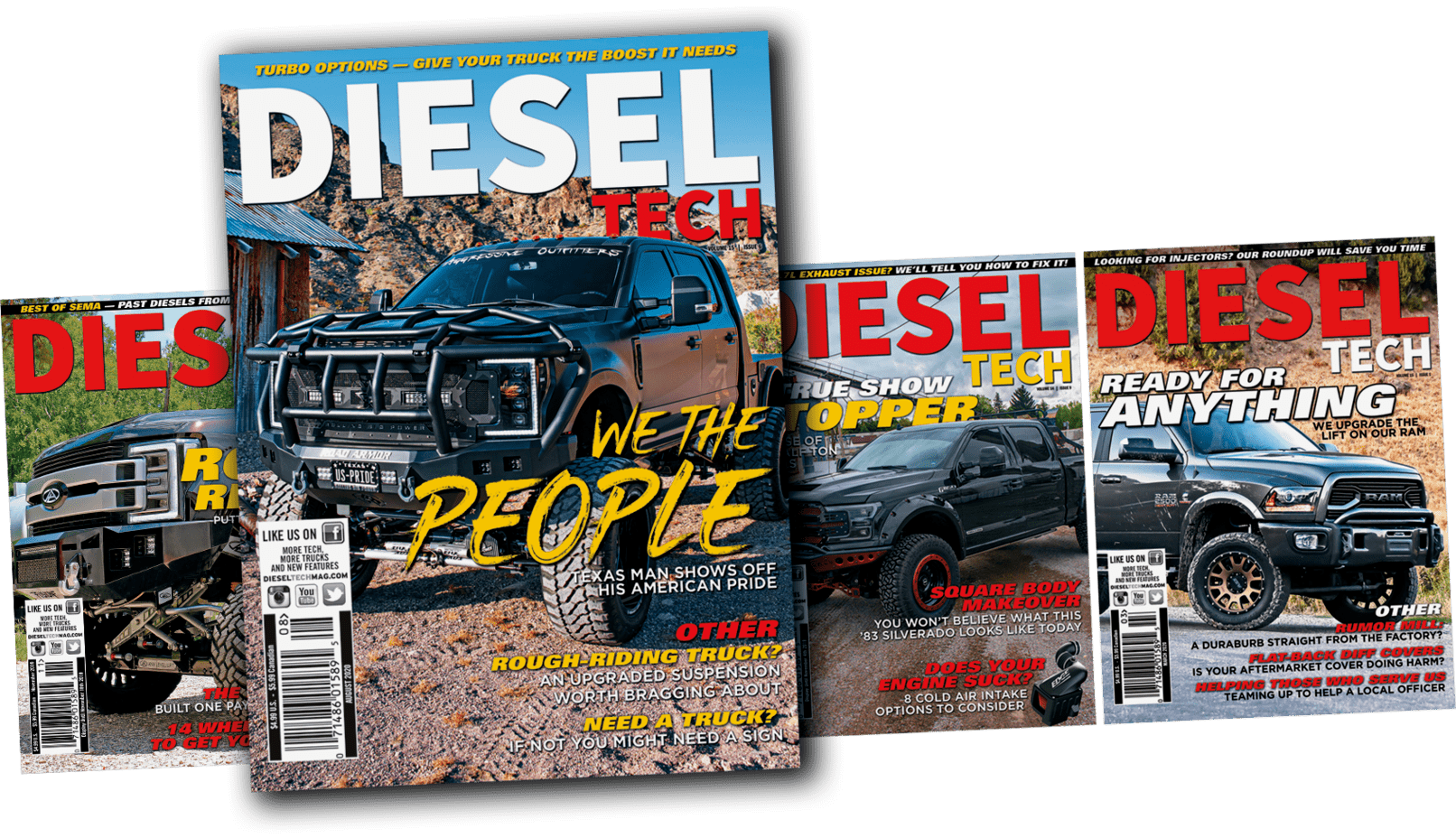Diesel Tech Magazine covers