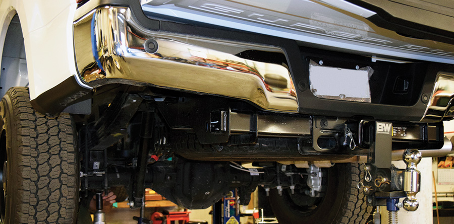 Step 8: Rear End truck lifted in shop