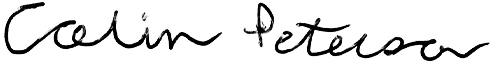 Colin Peterson signature