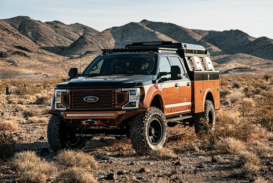 truck in the desert