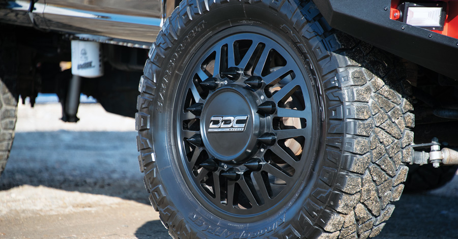 Rims/Tires on a truck