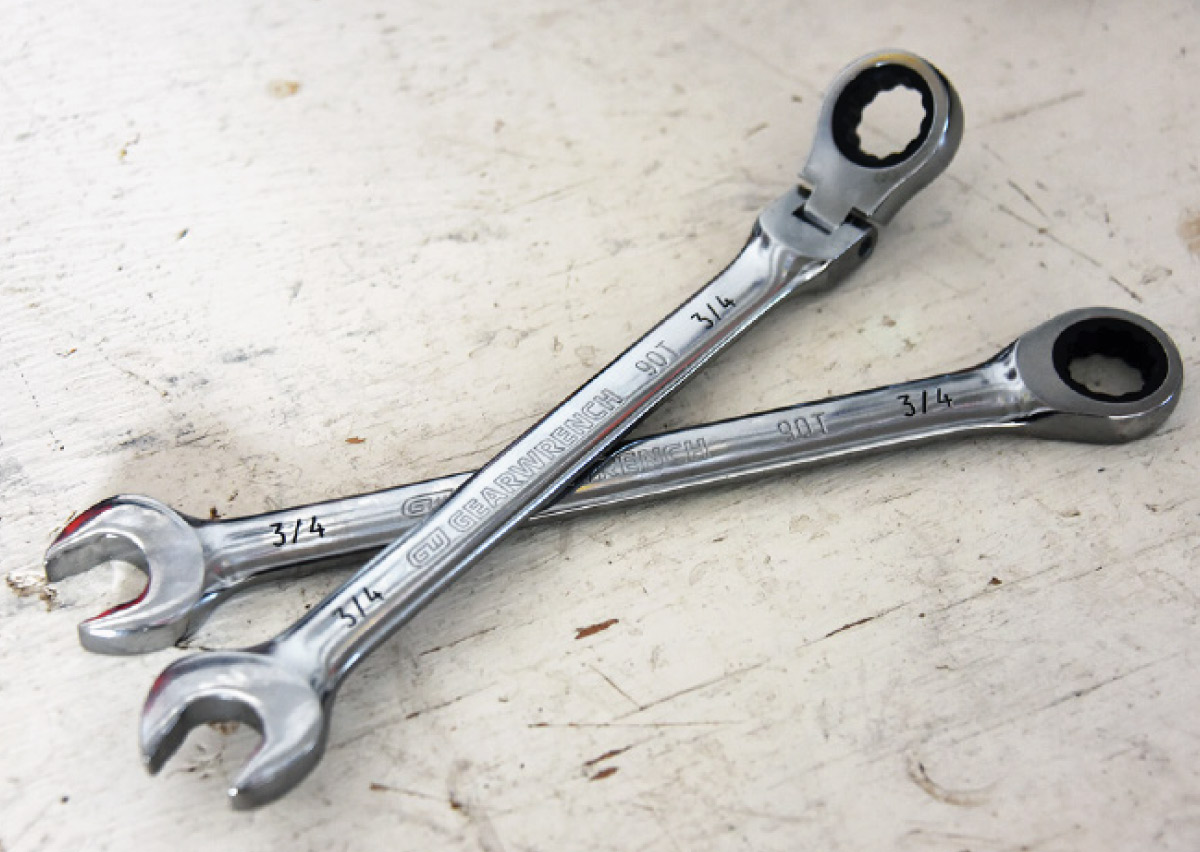 A pair of wrenches