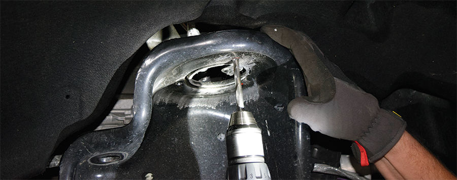 the new upper basket for the spring on the driver’s side