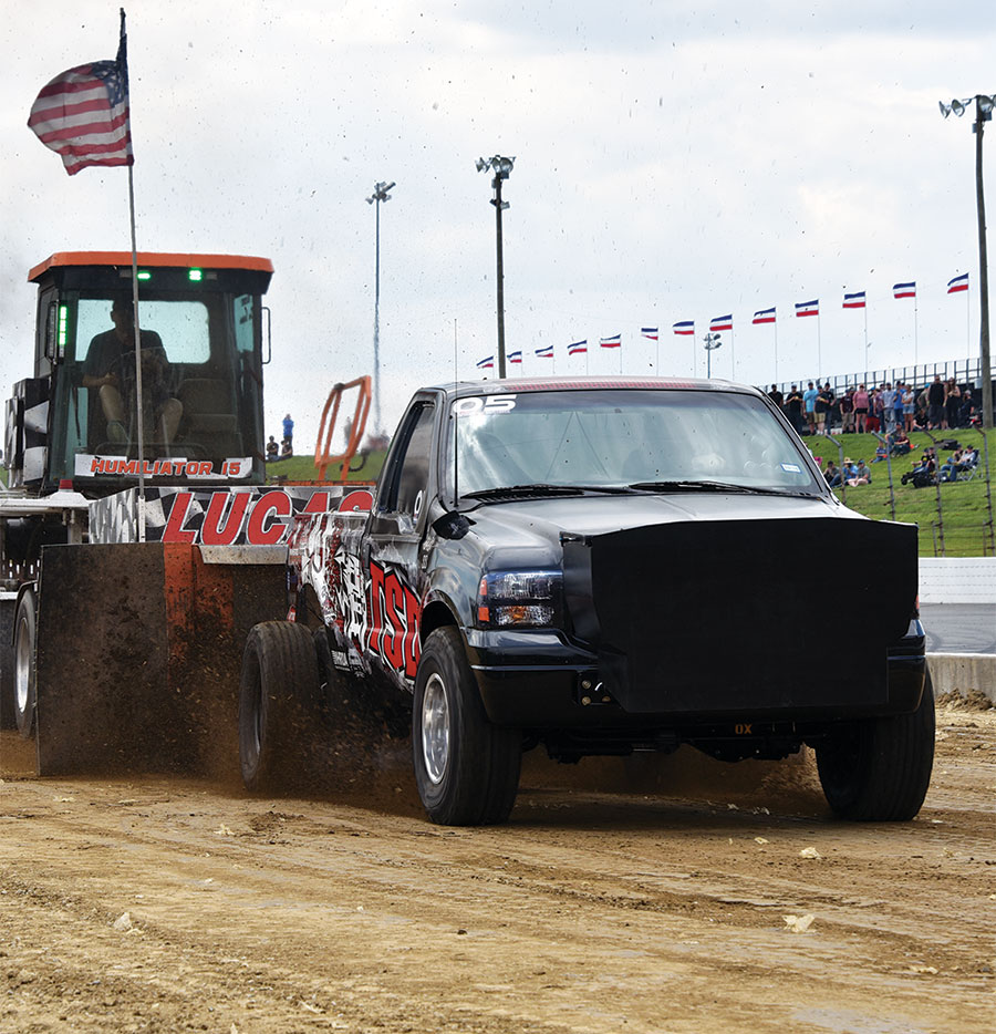 truck in the race