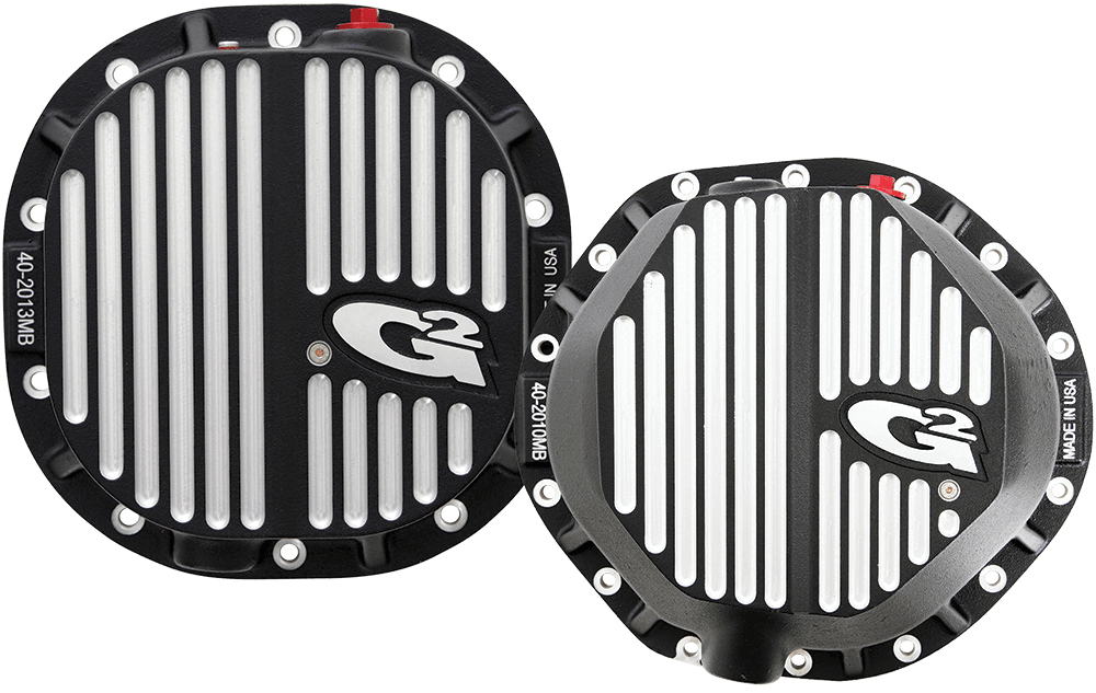 G2 Aluminum differential covers side by side