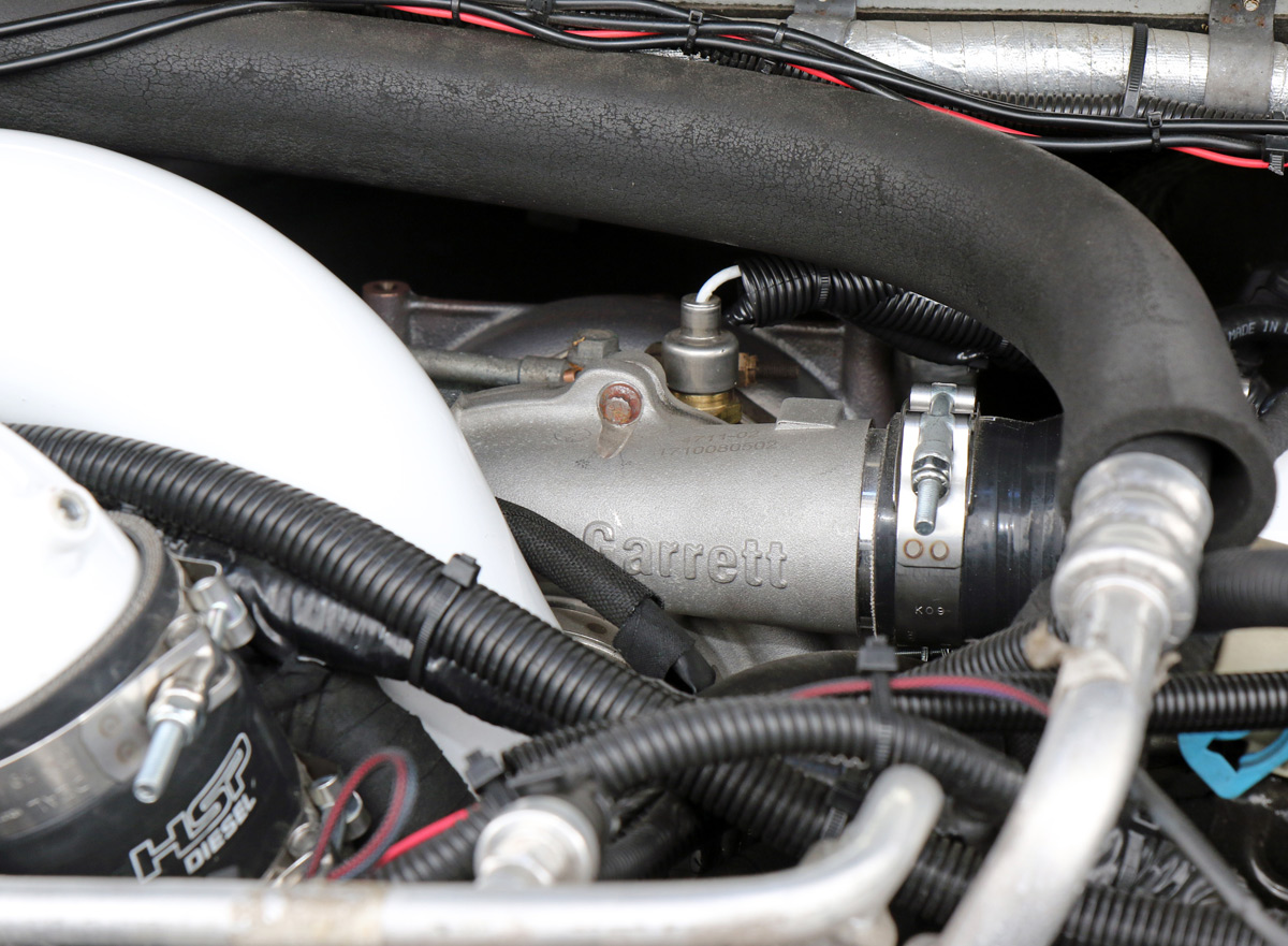 2008 Chevy 3500 HD engine pump closeup