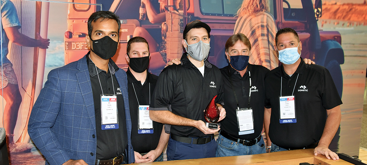 Dometic team with award