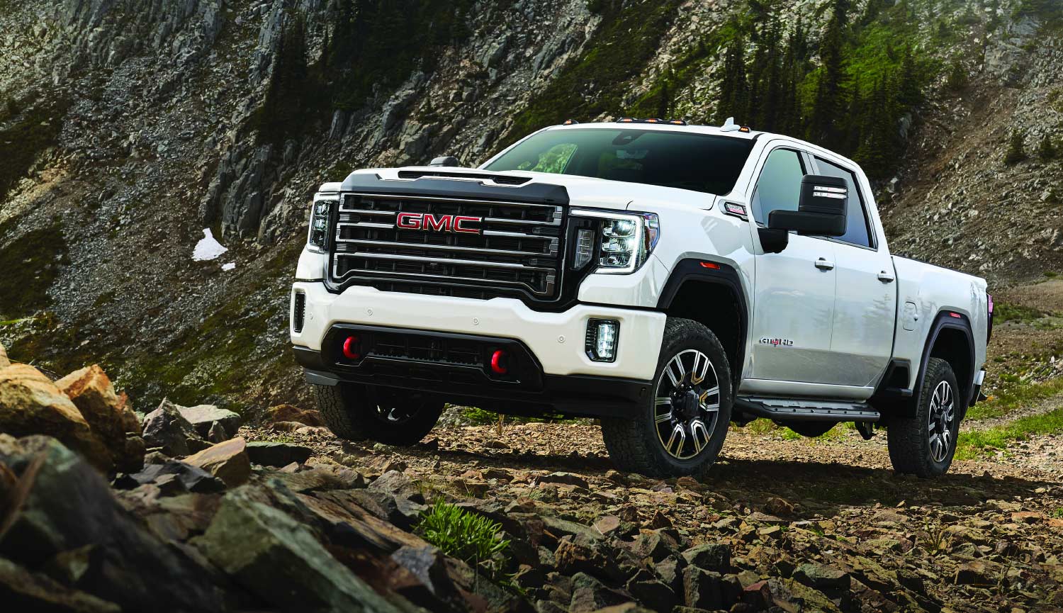 Side view of GMC Sierra HD Denali