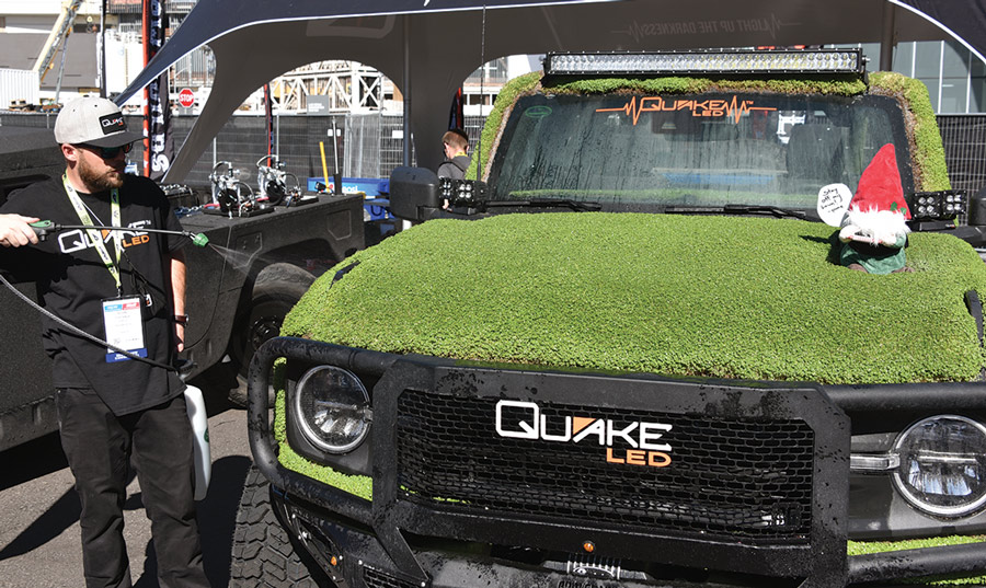 turf covered car