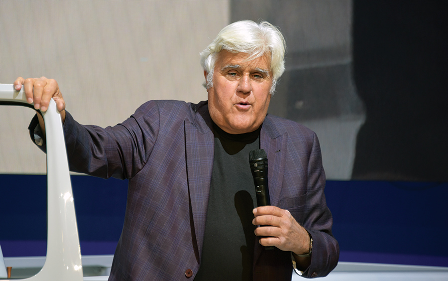 Jay Leno giving a speech