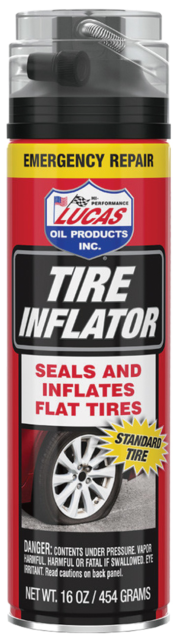 a container of the Lucas Tire Inflator