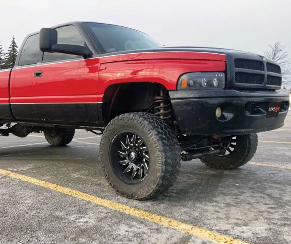 1997 RAM 2500 with a 12-valve Cummins engine side view