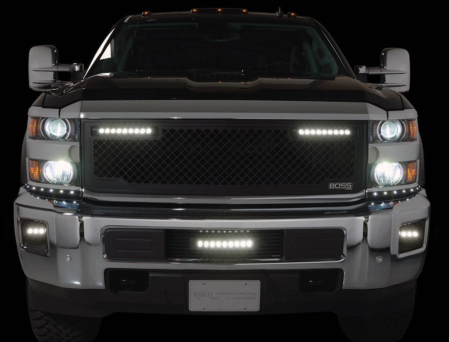 Putco grille with lights
