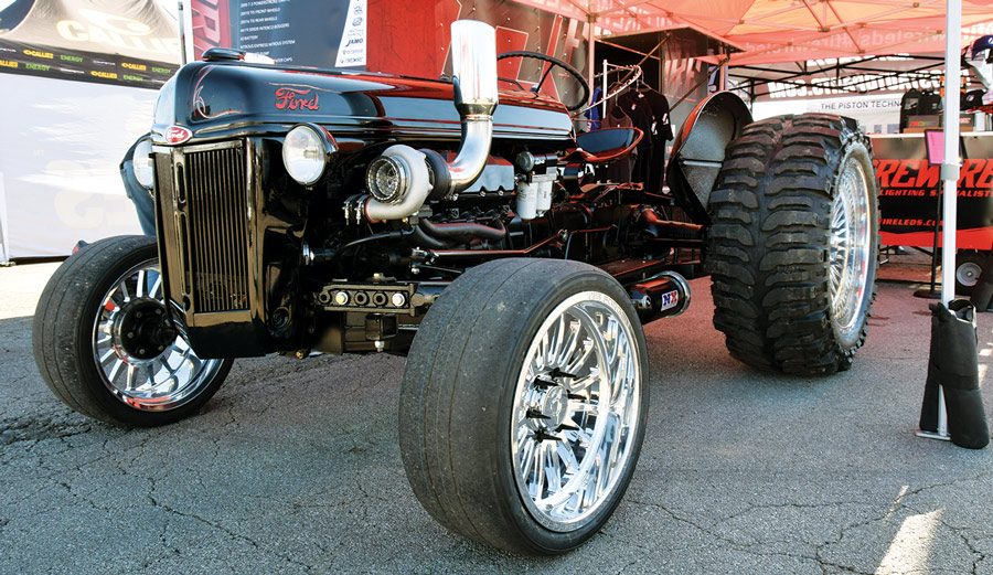 black tractor