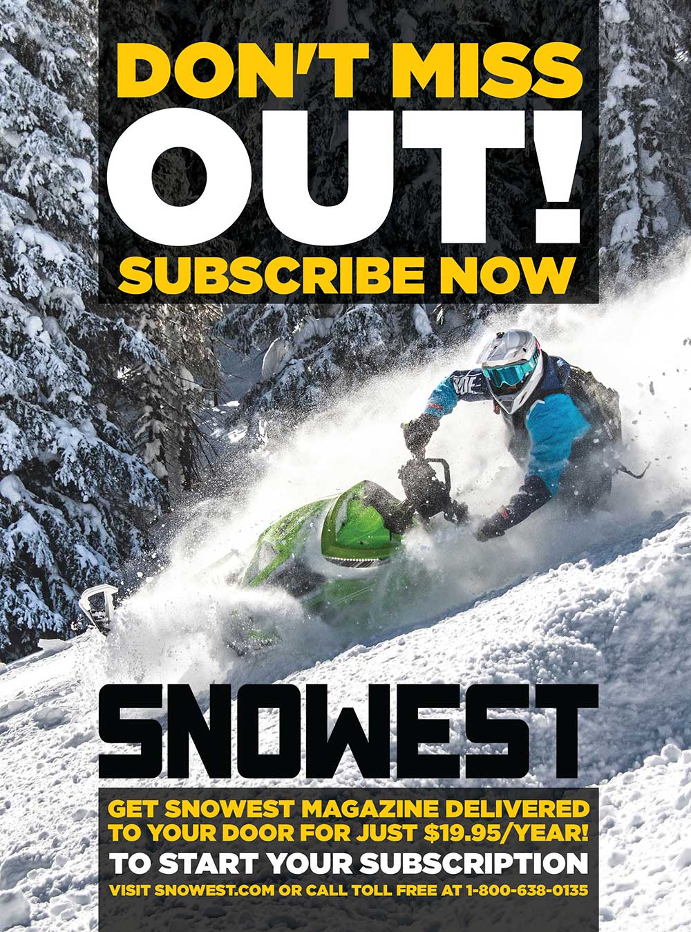 SnoWest Magazine Subscriptions Advertisement
