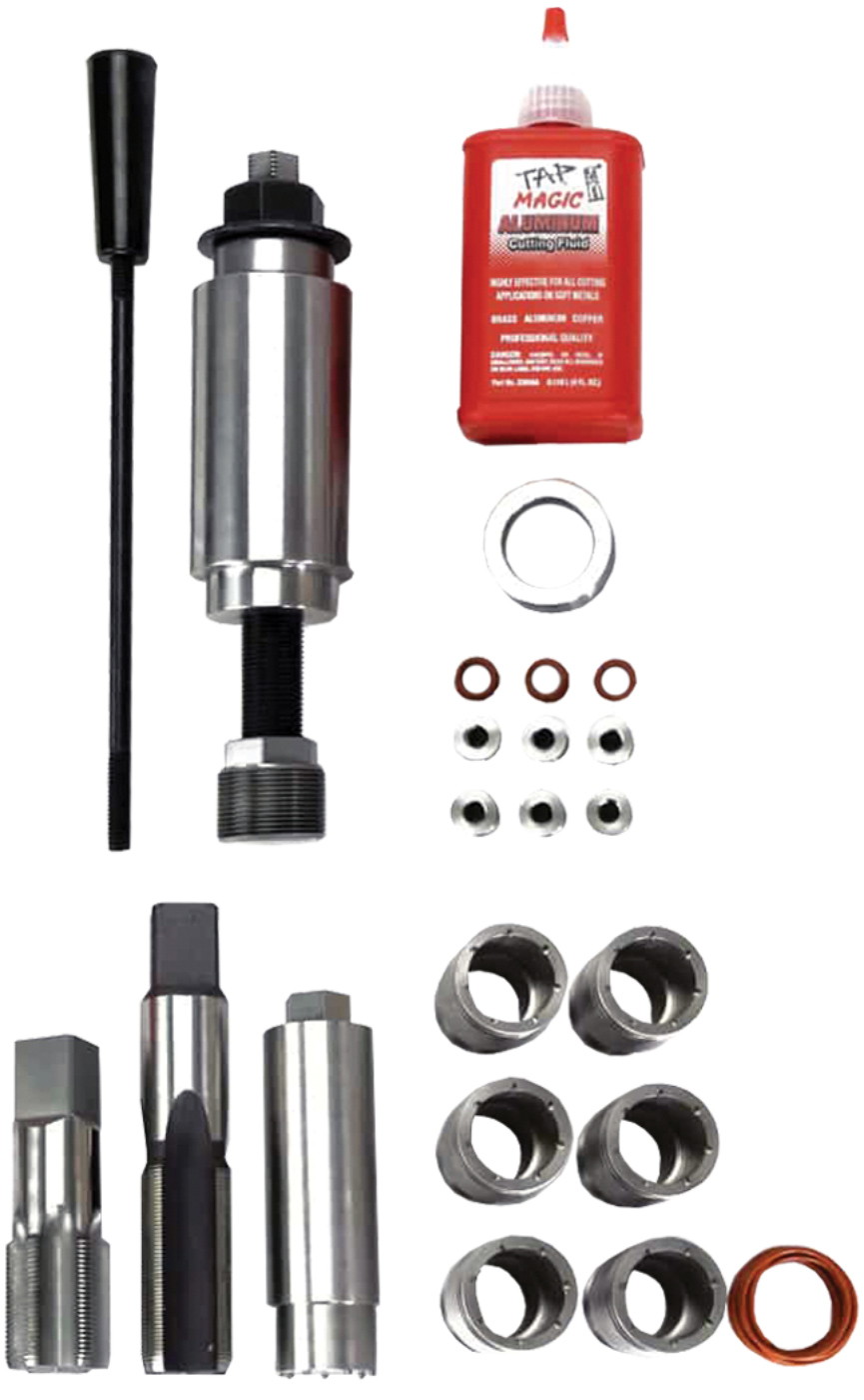 the complete Industrial Injection ISX15 Torque Lock Injector Cup Kit
