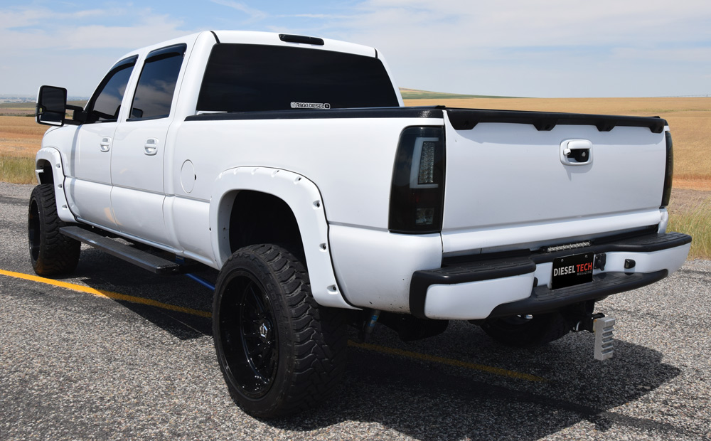 rear of white truck