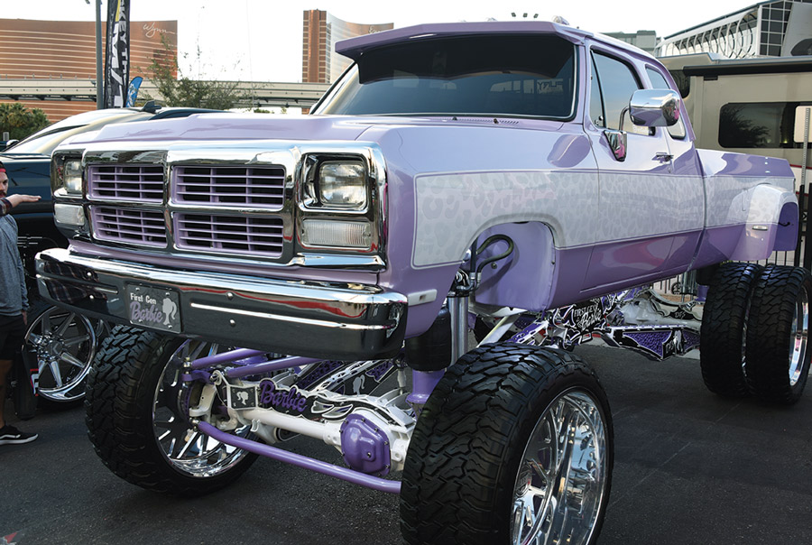 purple truck